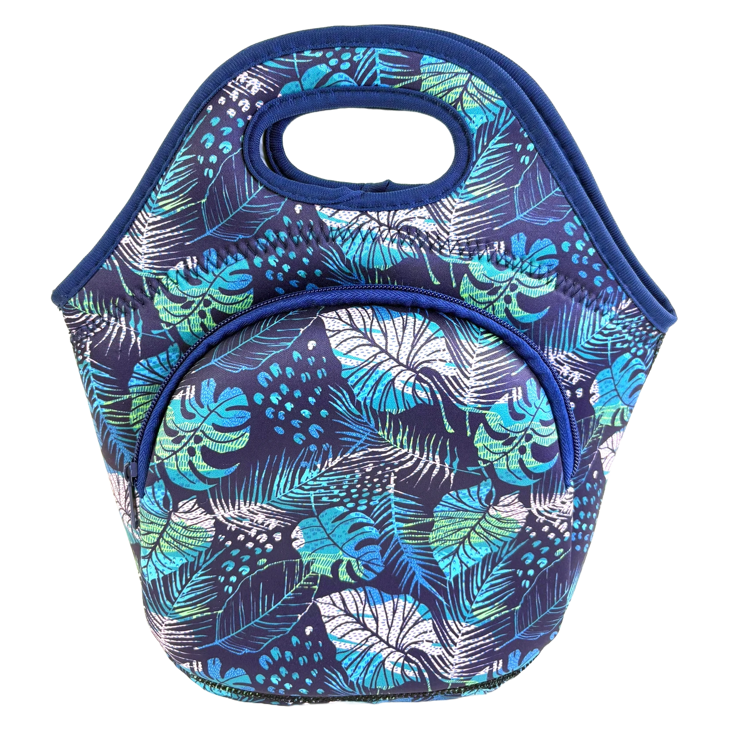 Neoprene Lunch Bag with Pocket - Midnight Tropic (Available Oct 2025)