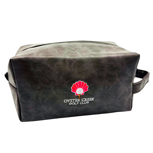 Necessaire Bag w/ Embroidery - Gray