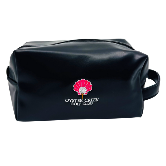 Necessaire Bag w/ Embroidery - Black
