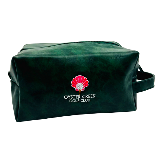 Necessaire Bag w/ Embroidery - Green