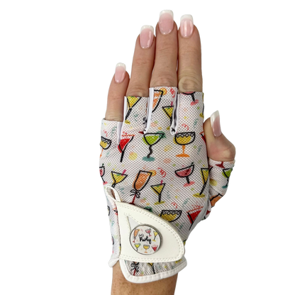 Party Time Half Finger -  Ladies Golf Glove
