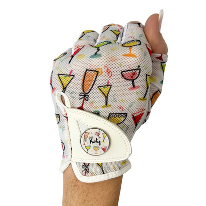 Party Time Half Finger -  Ladies Golf Glove