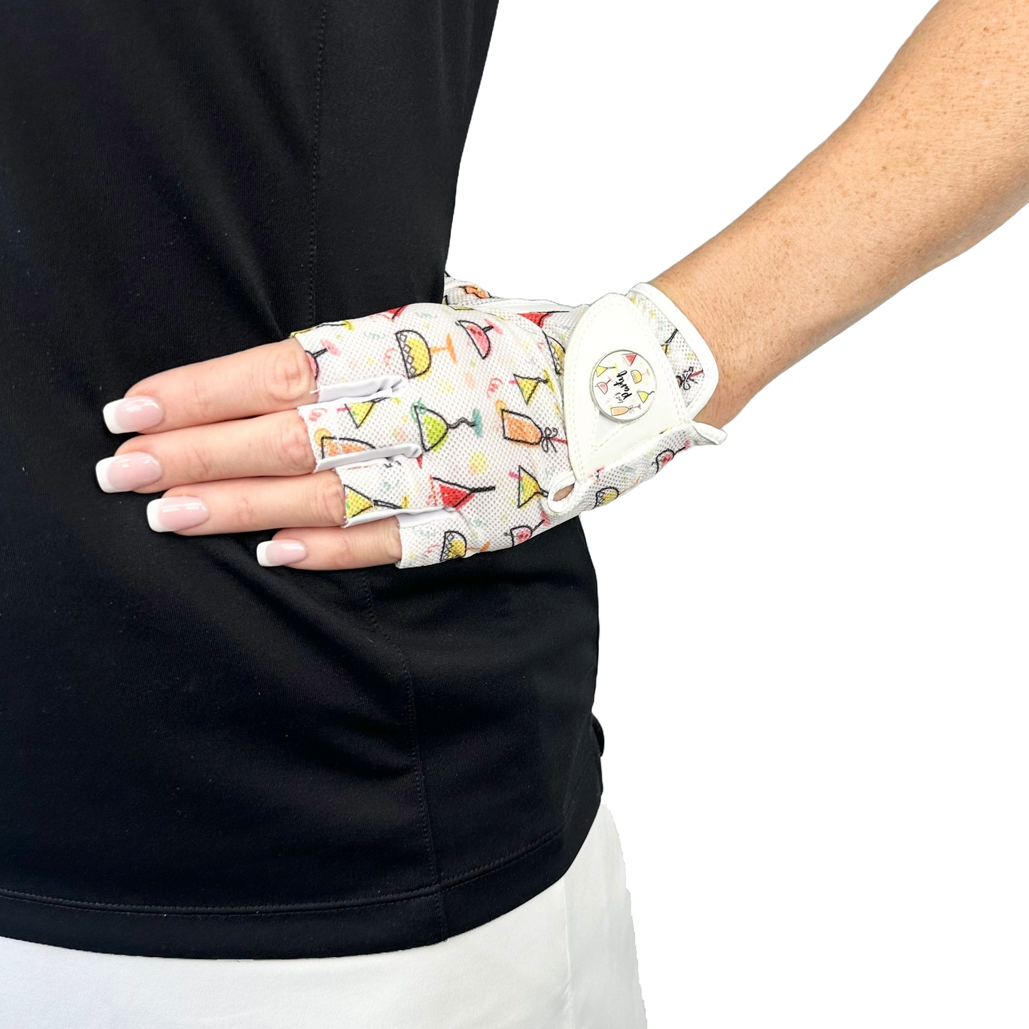 Party Time Half Finger -  Ladies Golf Glove