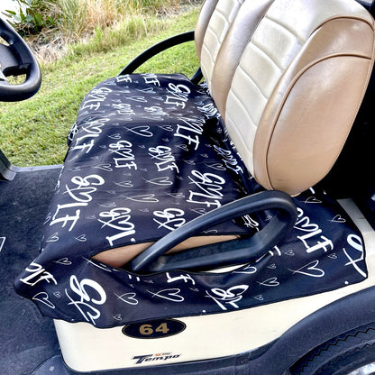 Golf Cart Seat Cover - Fore the Love of Golf