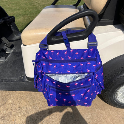 Cart Caddy - Fairway Flamingos