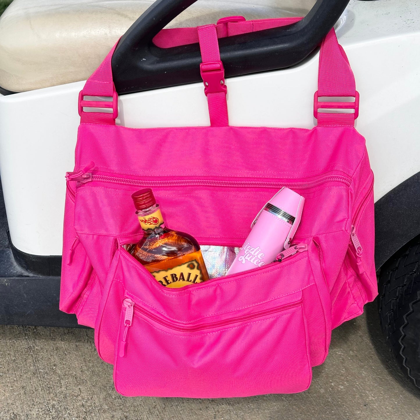 Cart Caddy Personalized - Power Pink