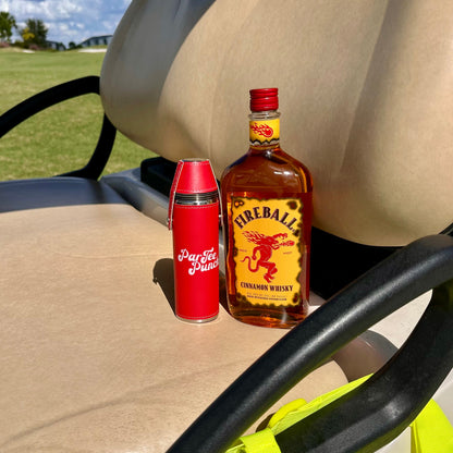 FORE Shot Flask with Shot Glasses - Red