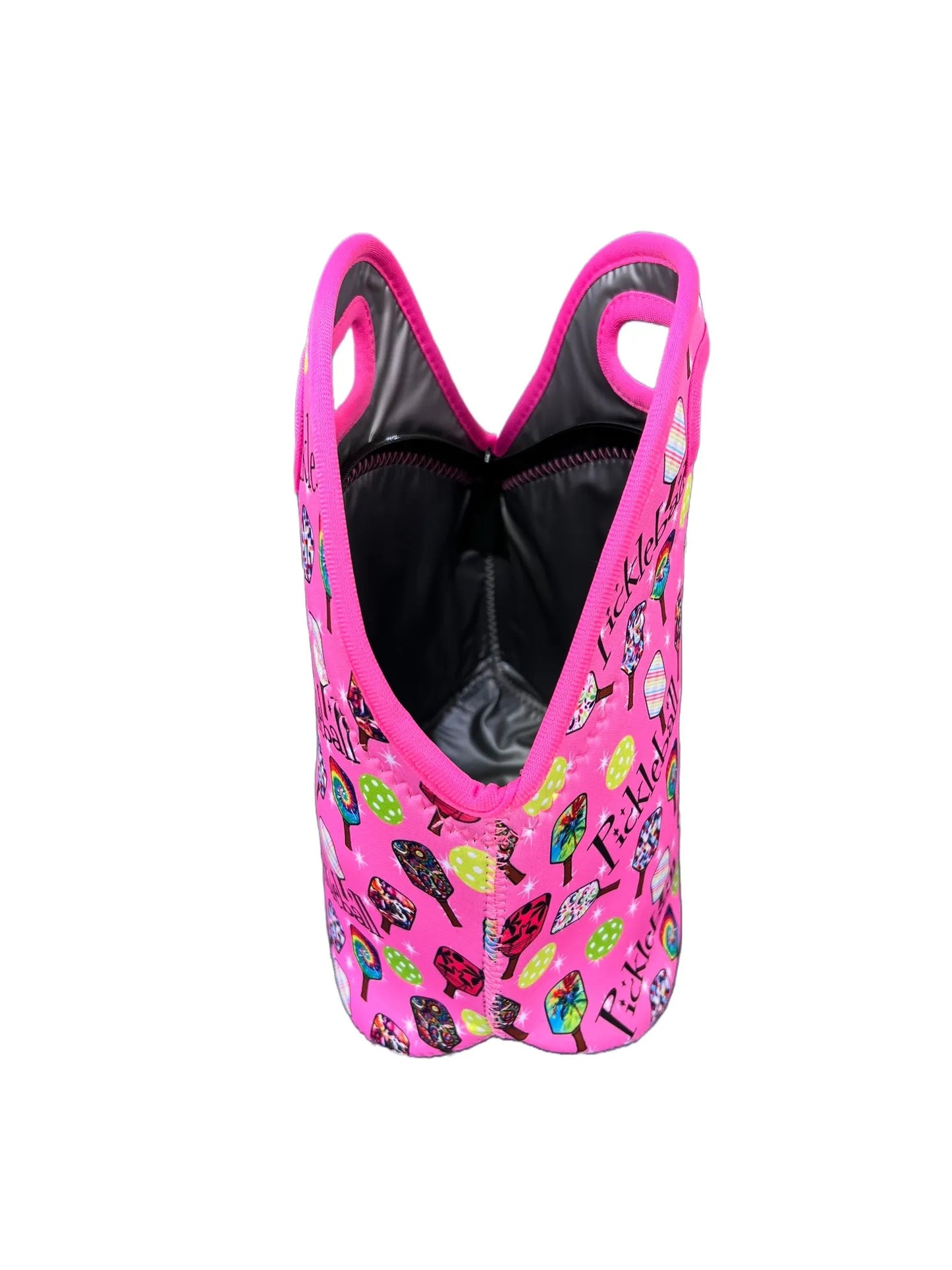 Neoprene Lunch Bag - Pickleball (Pink)