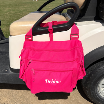 Cart Caddy Personalized - Power Pink
