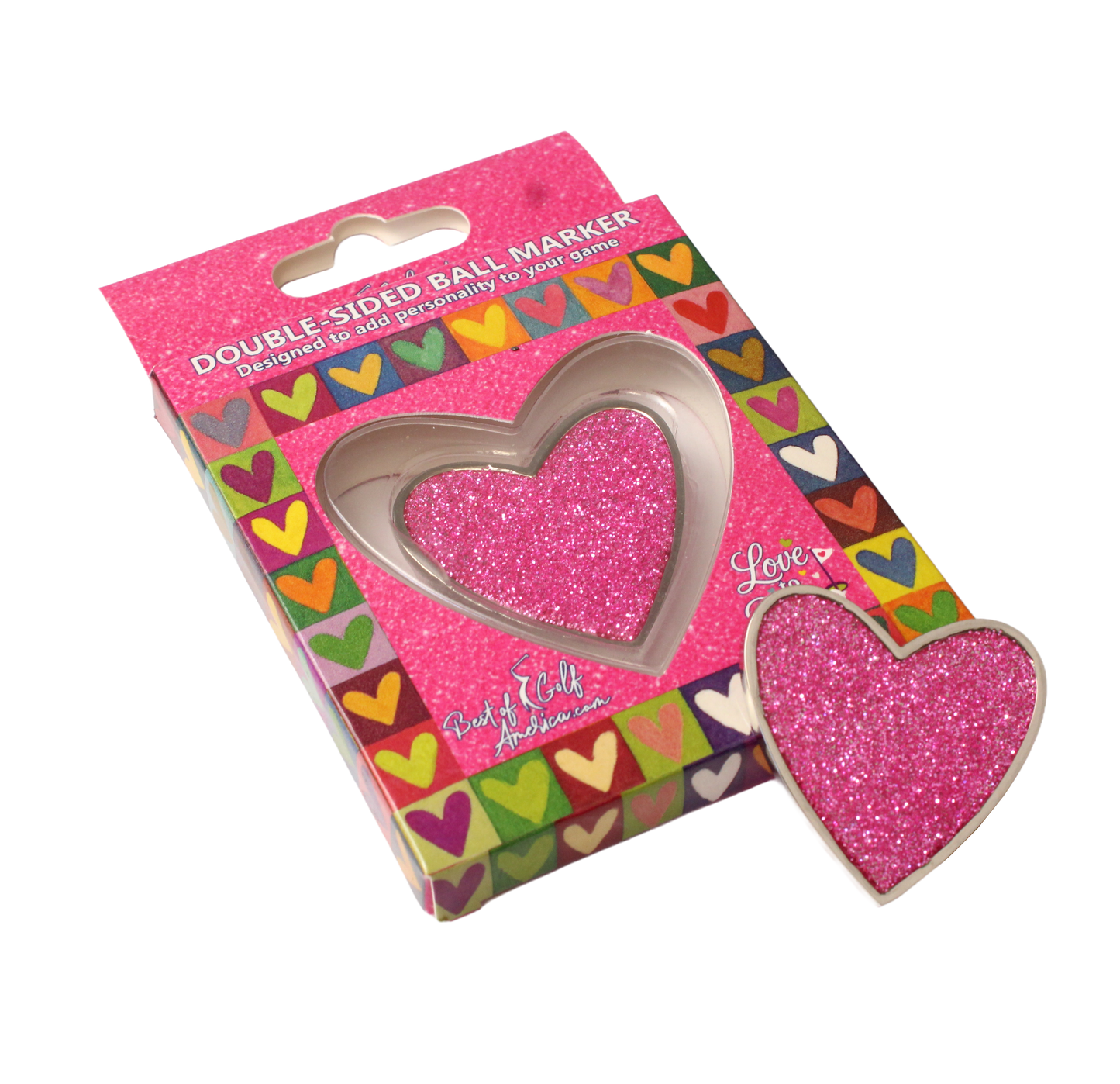 Pink Eagle Putt - Love to Putt Ball Marker