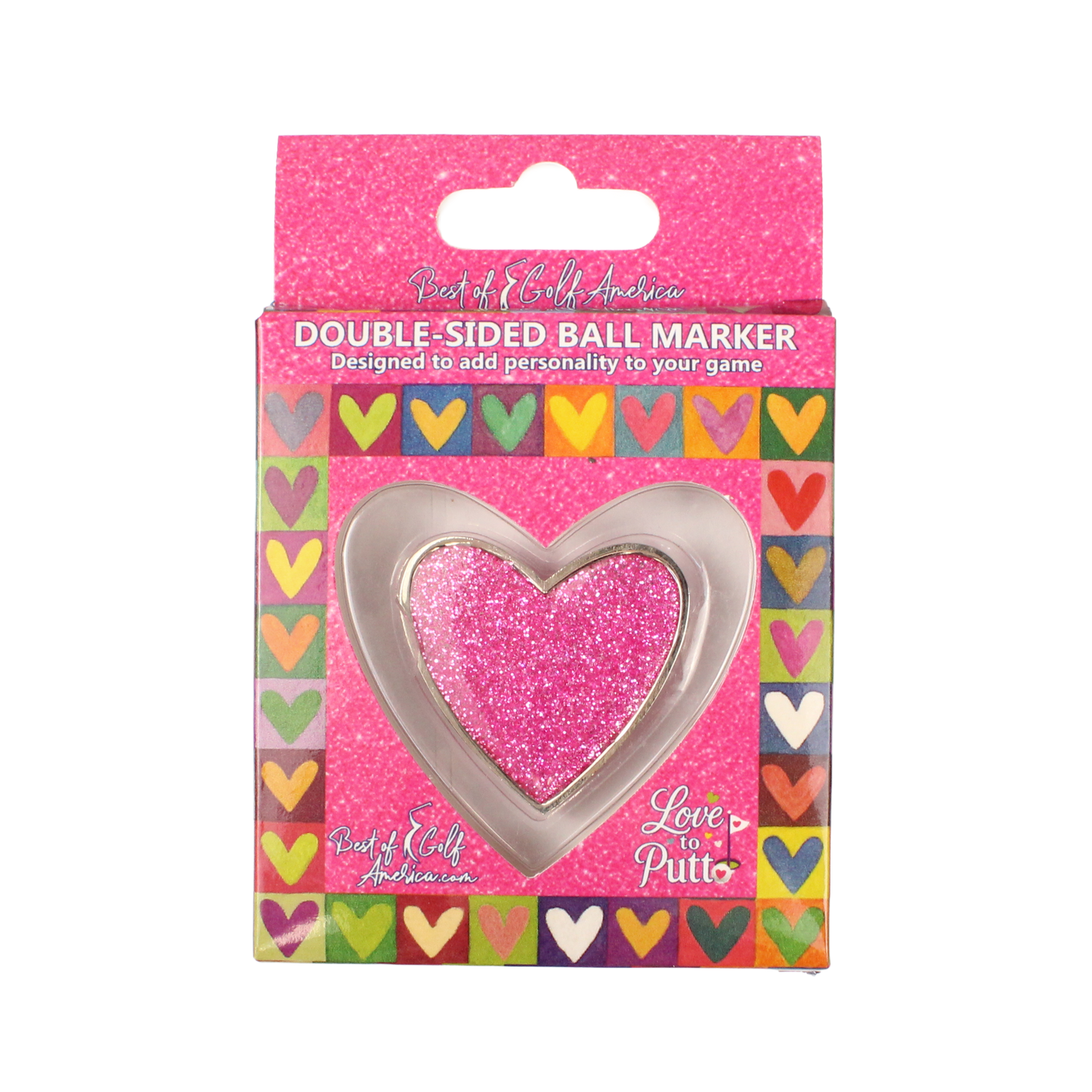 Pink Eagle Putt - Love to Putt Ball Marker