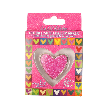 Pink Eagle Putt - Love to Putt Ball Marker