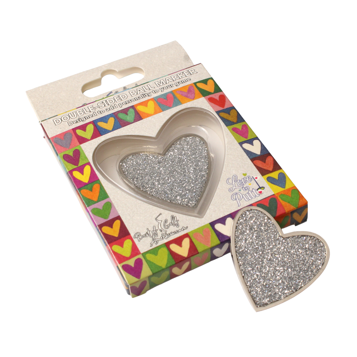 Platinum Putt - Love to Putt Ball Marker
