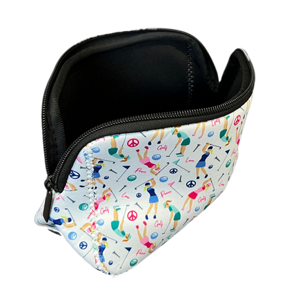 Neoprene Cosmetic Pouch - Swinging Ladies