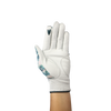 Ladies golf glove with tropical palm tree pattern
