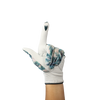 Ladies golf glove with tropical palm tree pattern