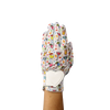 Ladies golf glove with a mixed drinks pattern