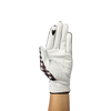 Ladies golf glove with black and white checker pattern
