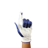 Ladies golf glove with blue glitter print