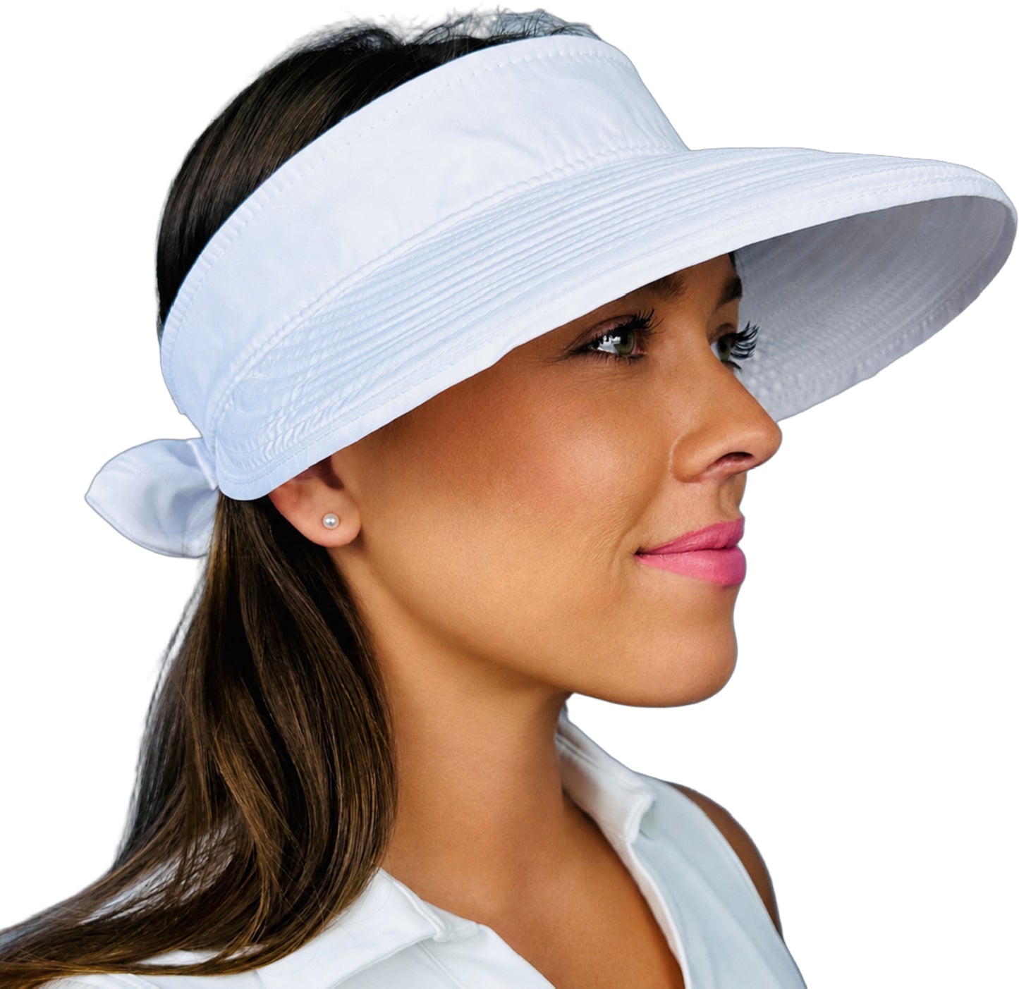 Ladies Visor - White