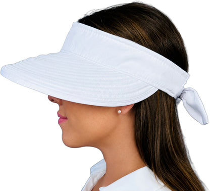 Ladies Visor - White