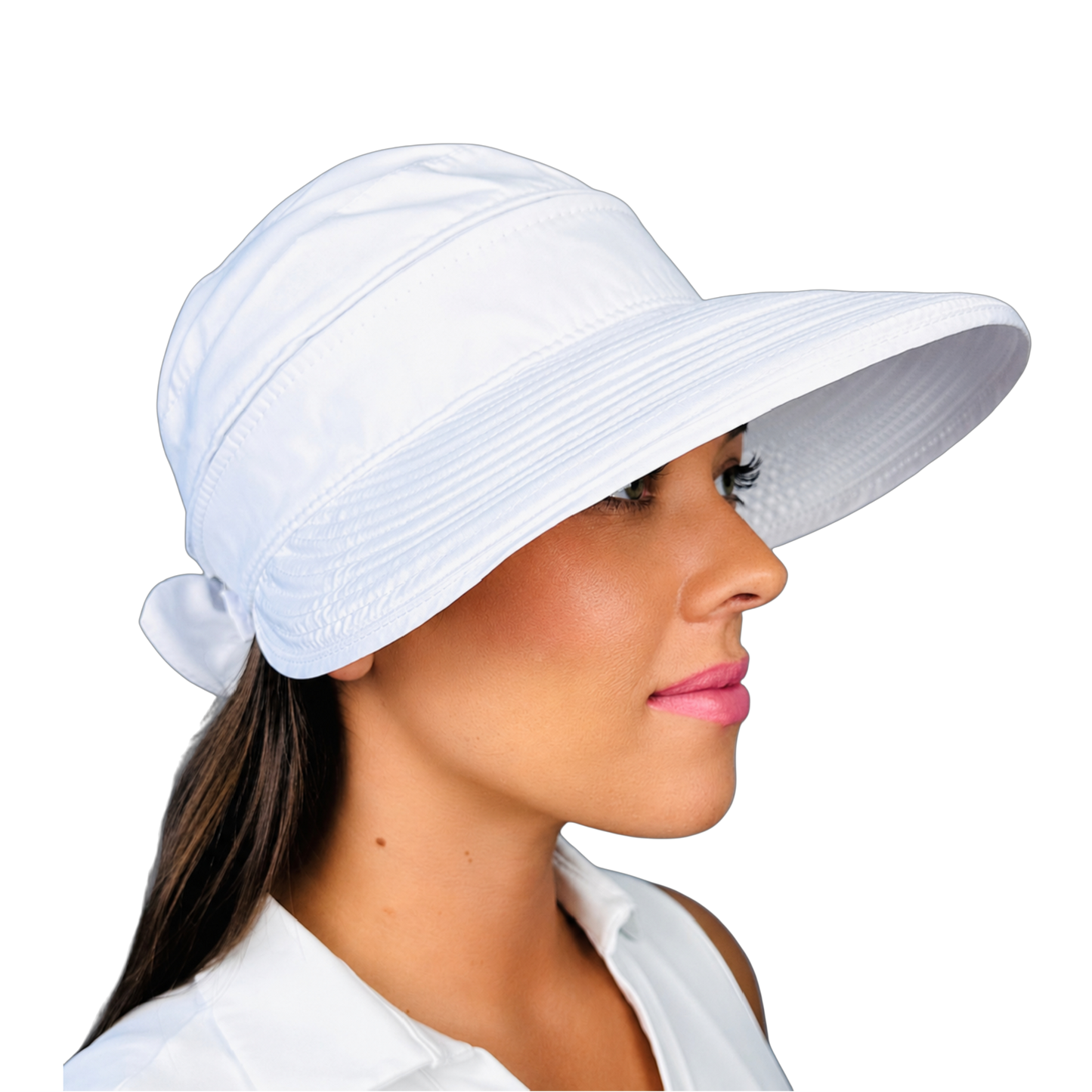 Ladies Visor - White