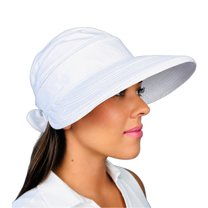 Ladies Visor - White