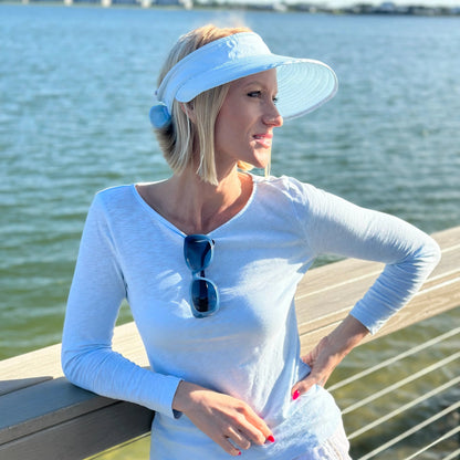 Ladies Visor - Light Blue