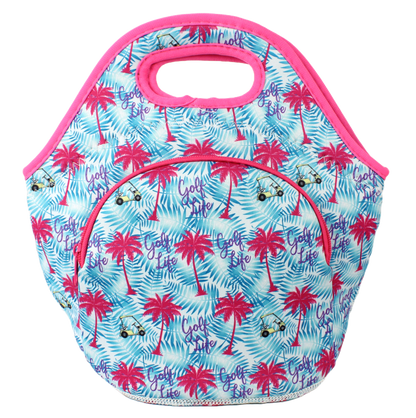Neoprene Lunch Bag with Pocket - Golf Life