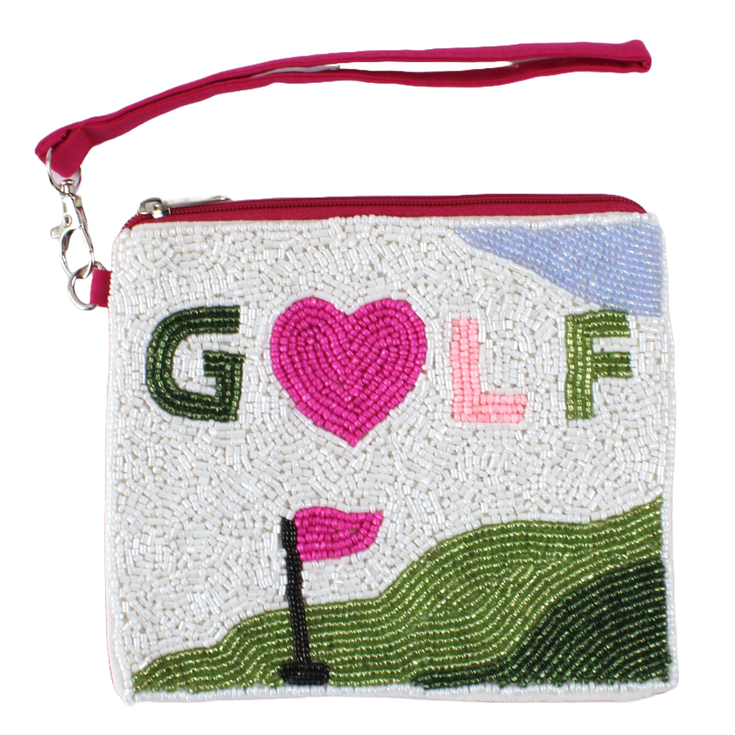 White "GOLF" Beaddie