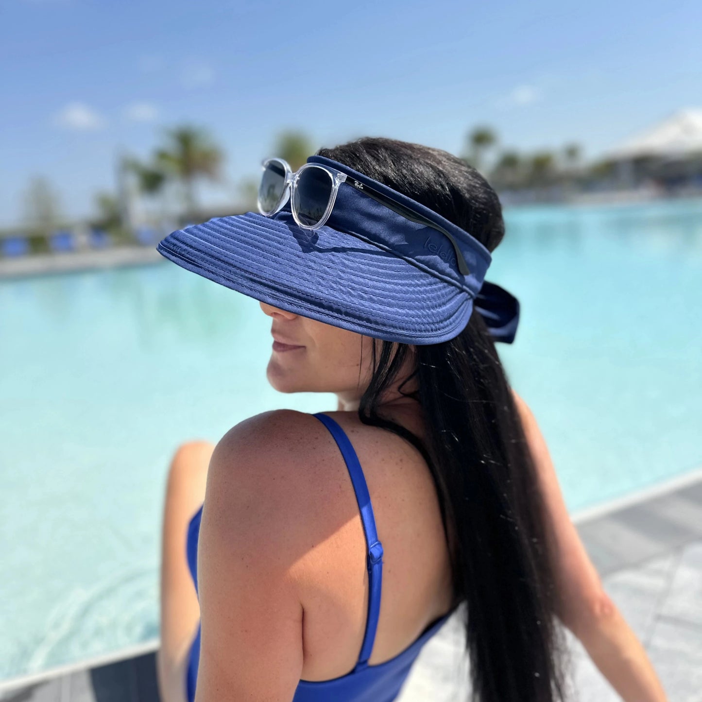 Ladies Visor - Navy Blue
